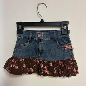 Kids denim mini skirt size S